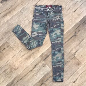 Lucky brand camouflage skinny jeans